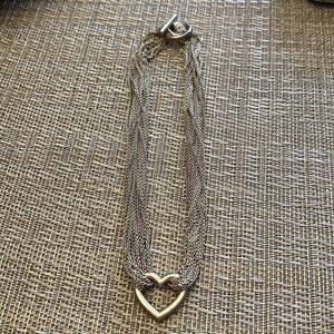 Tiffany & Co. multistrand toggle mesh heart necklace (AUTHENTIC)